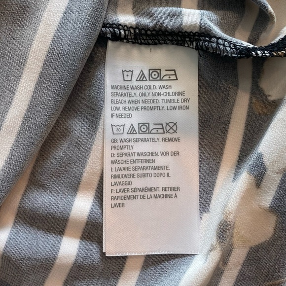 Susan Graver Floral Print Square Neck Long Sleeve Top Size XS - Picture 7 of 9